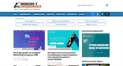 Desktop Screenshot of negociosyemprendimiento.org